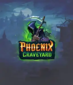 An immersive view of ELK Studios' Phoenix Graveyard slot, with its hauntingly beautiful graveyard and phoenix symbols. Displayed in this image is the slot's innovative expanding reels, alongside its beautifully crafted symbols and gothic theme. The artwork conveys the game's theme of rebirth and immortality, appealing for those fascinated by the supernatural.