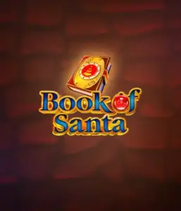 Experience the joyous spirit with Book of Santa slot by Endorphina, highlighting an intricately designed golden book decorated with Santa's iconic seal. This image captures the charm and joy of Christmas, set against a cozy red background. Great for players looking to get into the holiday spirit, offering a captivating gaming experience. 