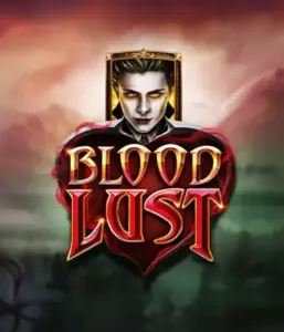 ELK Studios' Blood Lust slot displayed with its enigmatic vampire theme, including high-quality symbols of vampires and mystical elements. Highlighted in this image is the slot's gothic aesthetic, alongside its unique 5-reel and 99-payline structure, attractive for those drawn to the vampire genre.